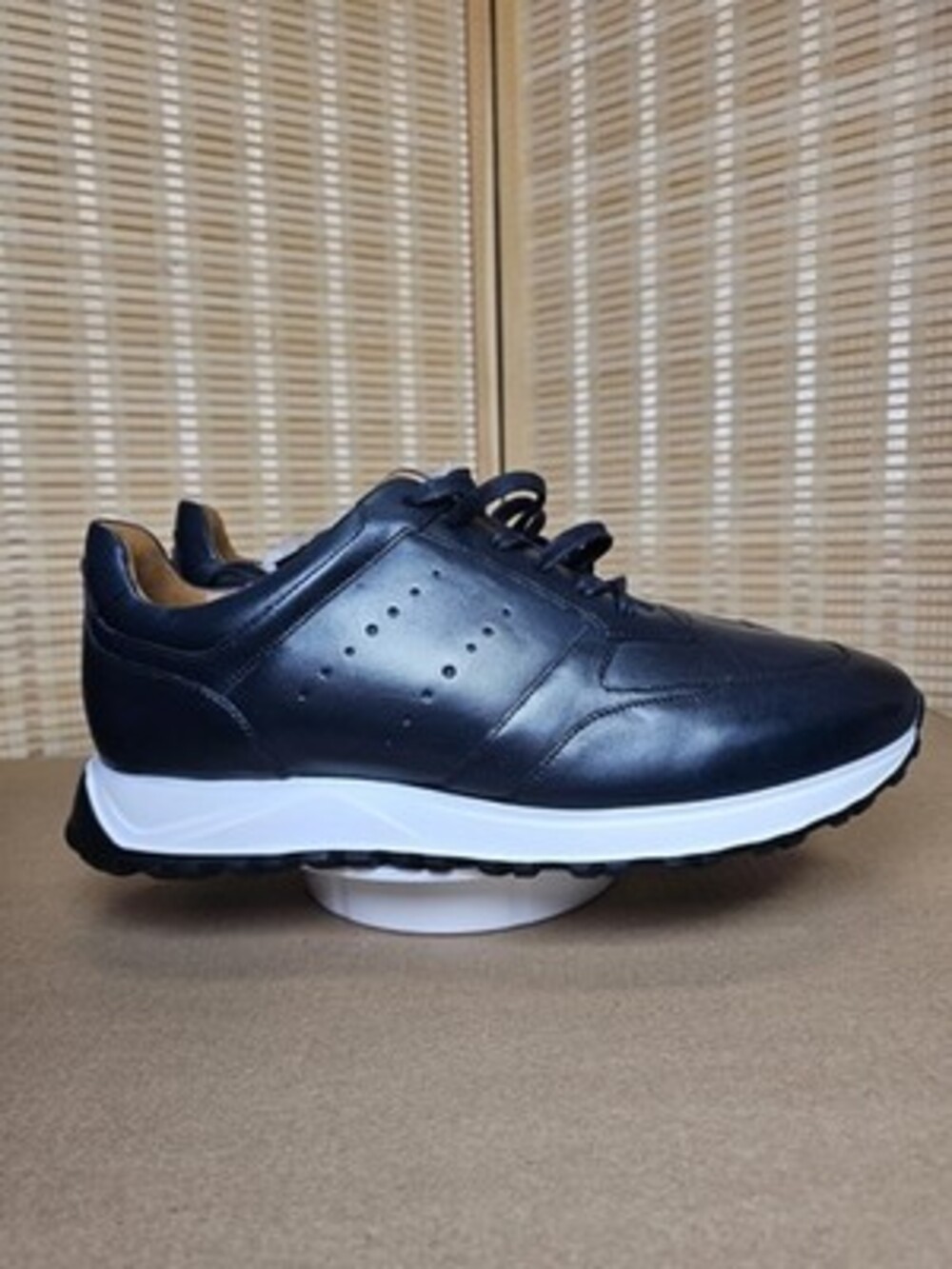 Allen Edmonds Everett Navy Leather Lace Up Sneakers Men’s 13 D